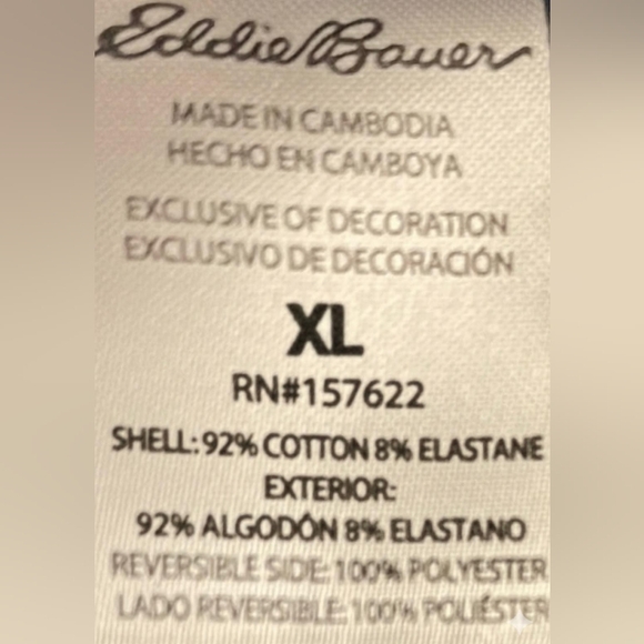 NWT, EDDIE BAUER SWEATSHIRT. SIZE:  XL, SOFT, WARM & COZY INTERIOR. - Picture 4 of 5